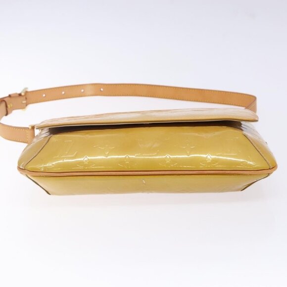 Authentic LOUIS VUITTON Monogram Vernis Thompson Street Bag Beige M91301 LV - Picture 12 of 16